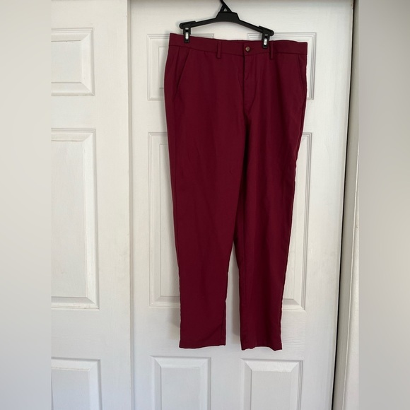 Mens SHEIN Burgundy Size Large inseam 28.5 Suit Pants - Picture 4 of 8